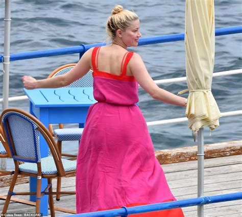 amber heard bikini photos|Amber Heard dons a tiny red bikini on a yacht in the Amalfi Coast